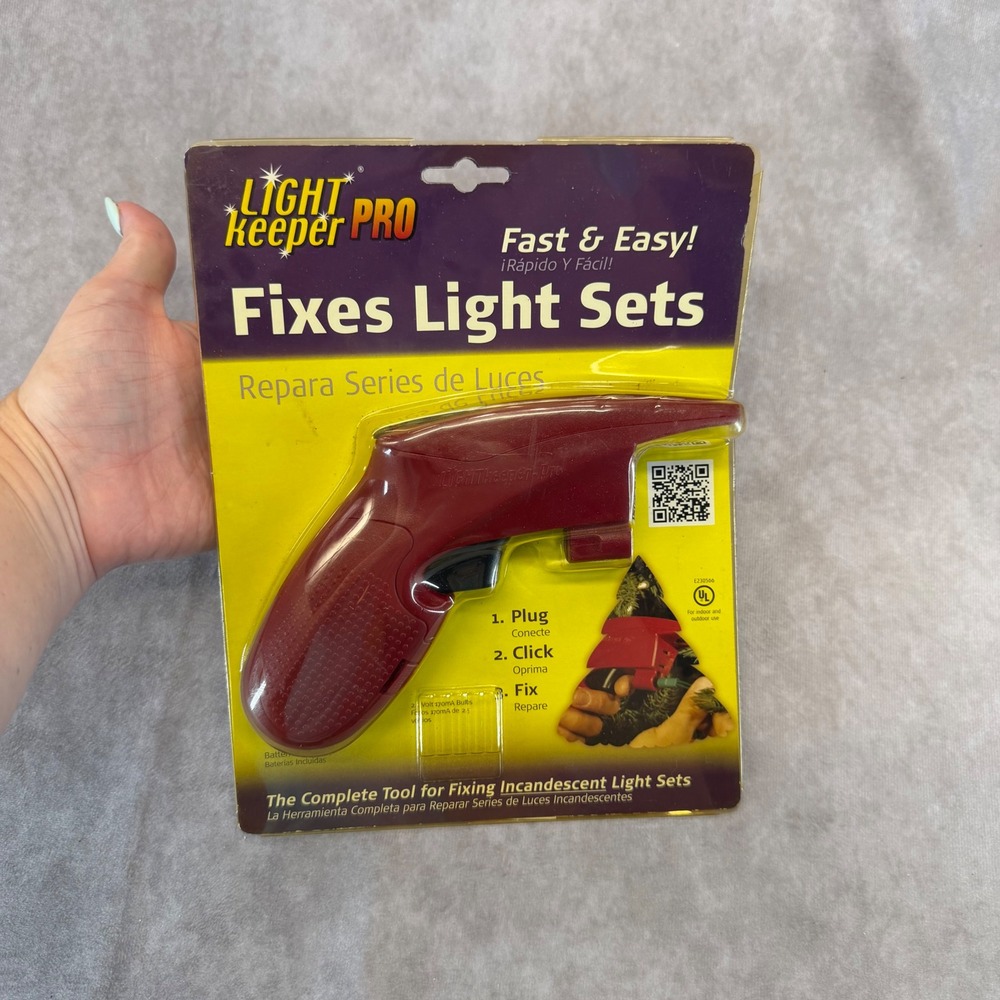 Light Keeper Pro Incandescent Light Set Repair Tool Red 119693 Fixes Light Sets